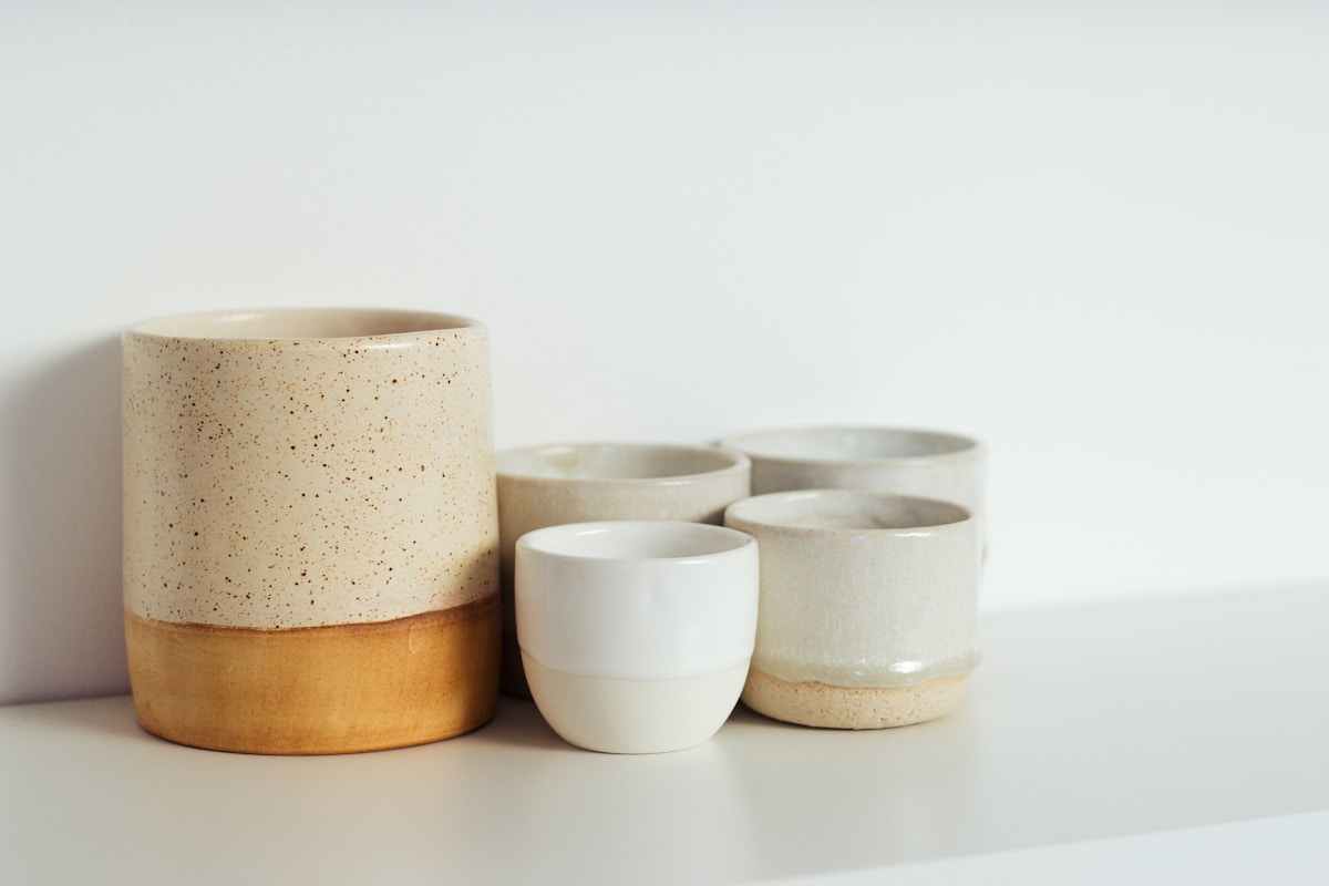 Handmade ceramic cups